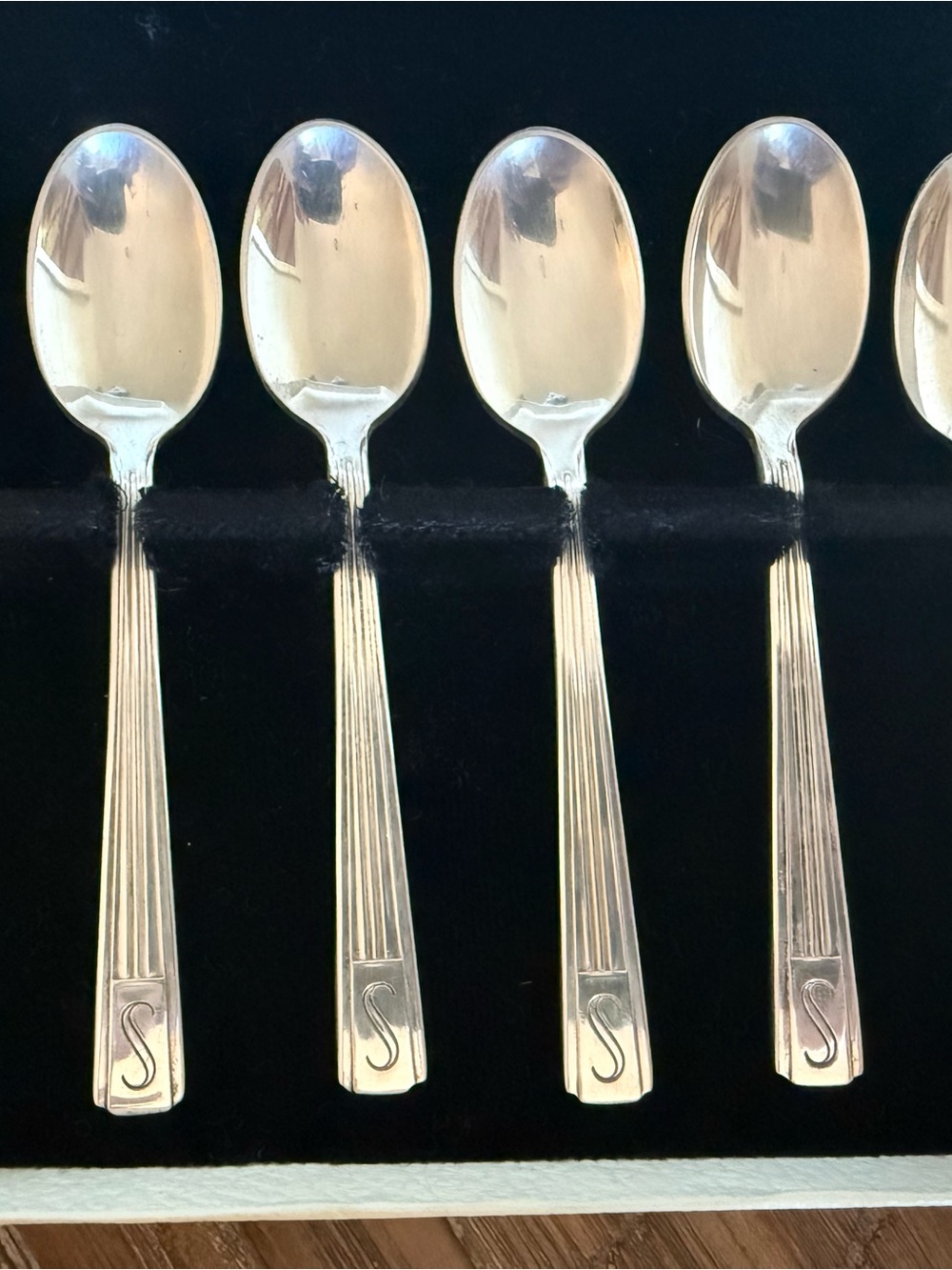 6 piece set Demitasse spoons Produced for the opening of the Statler Hotel. - Picture 4 of 5